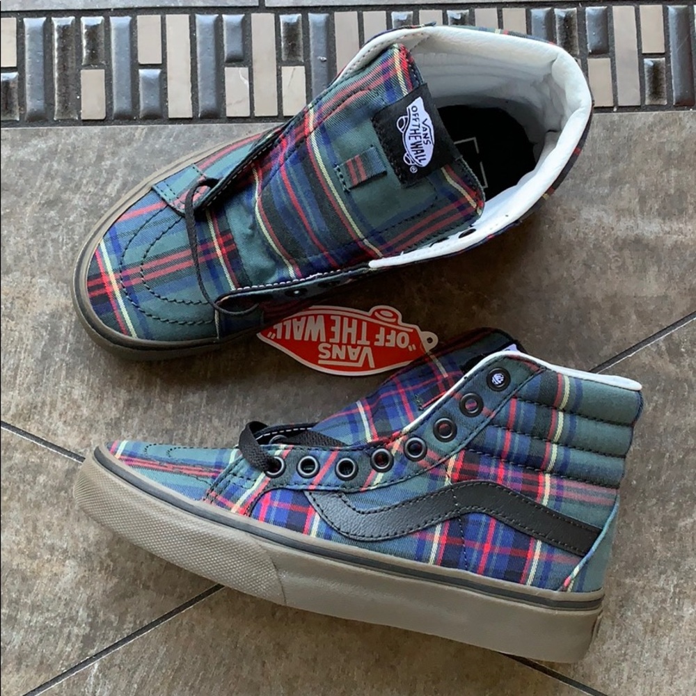 VANS SK8-Hi REISSUE TARTAN GUM BLACK/CLASSIC WMNS - Picture 15 of 16